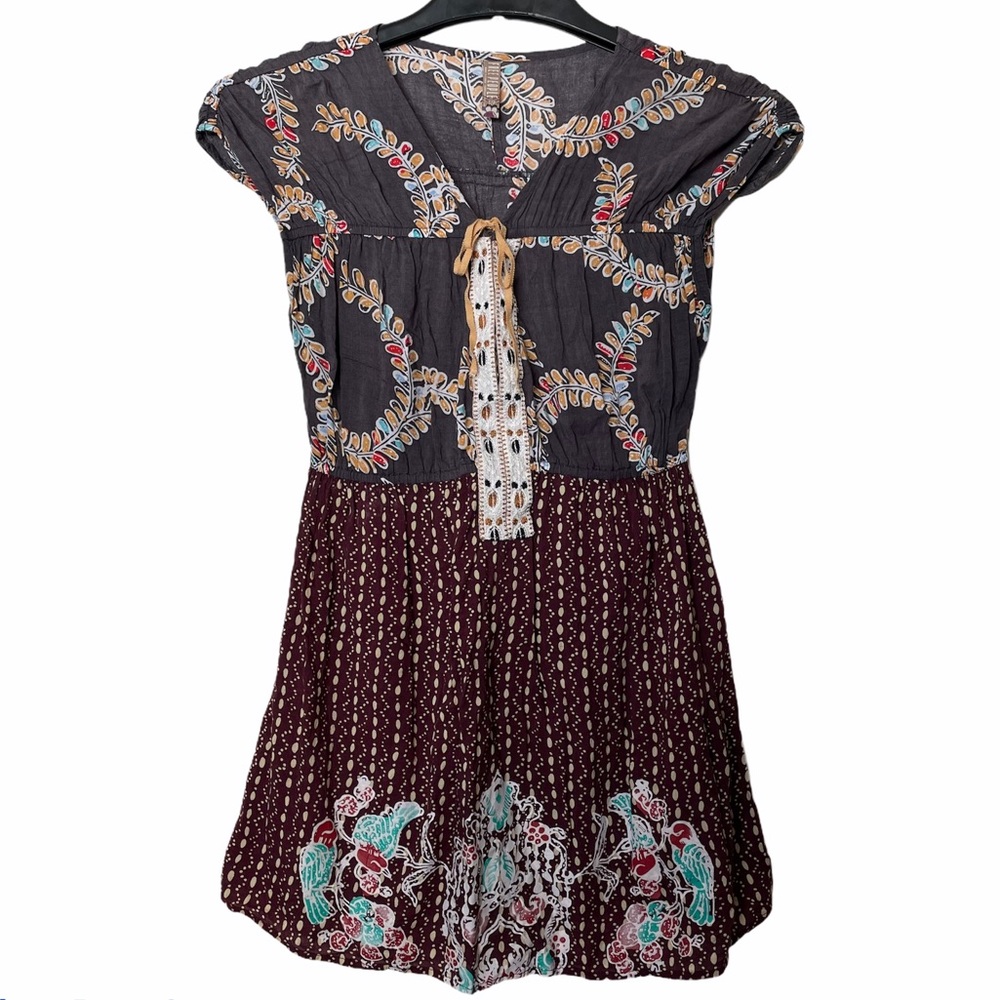 Free People Vintage Boho Print Tunic Small